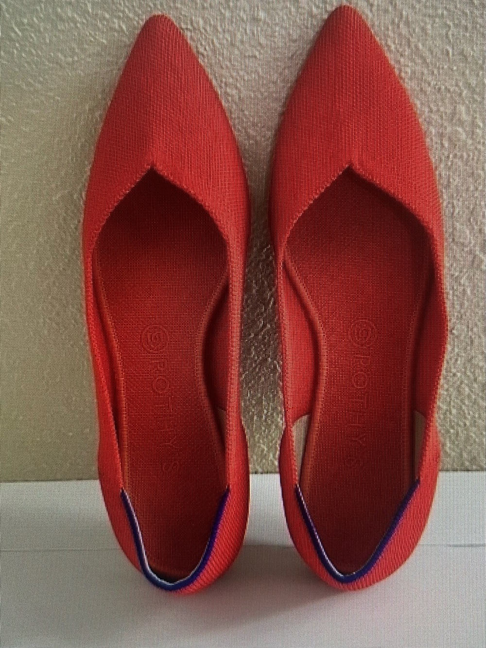 Rothy’s Point Toe Flame Red